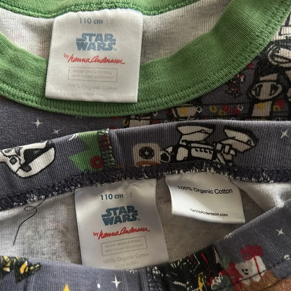 Hanna Andersson x Star Wars Pajama Set 5 Snowfall Hot Cocoa Stockings Winter